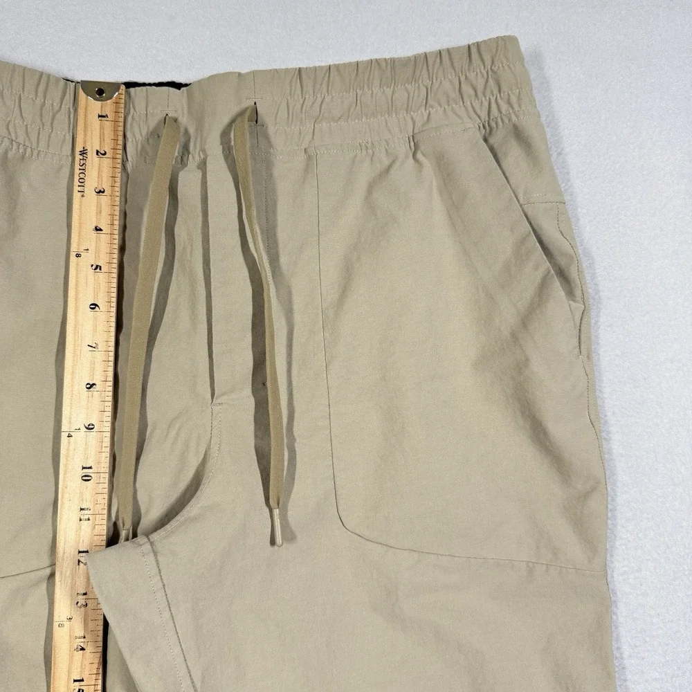 Lululemon ABC Jogger Canvas Pants Mens Large Beige Athleisure Athletic Pull On